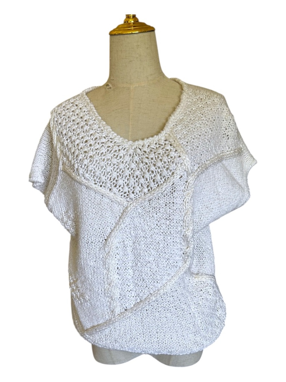 Counterparts Vintage Style Hand sewn Summer Crochet Knit Sweater